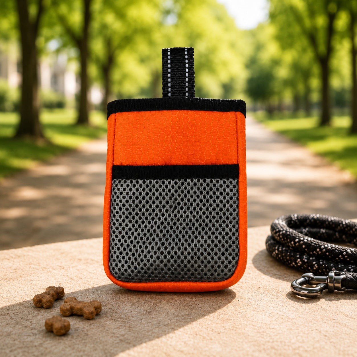Bolsa de premios Pawmi negra con clip ajustable