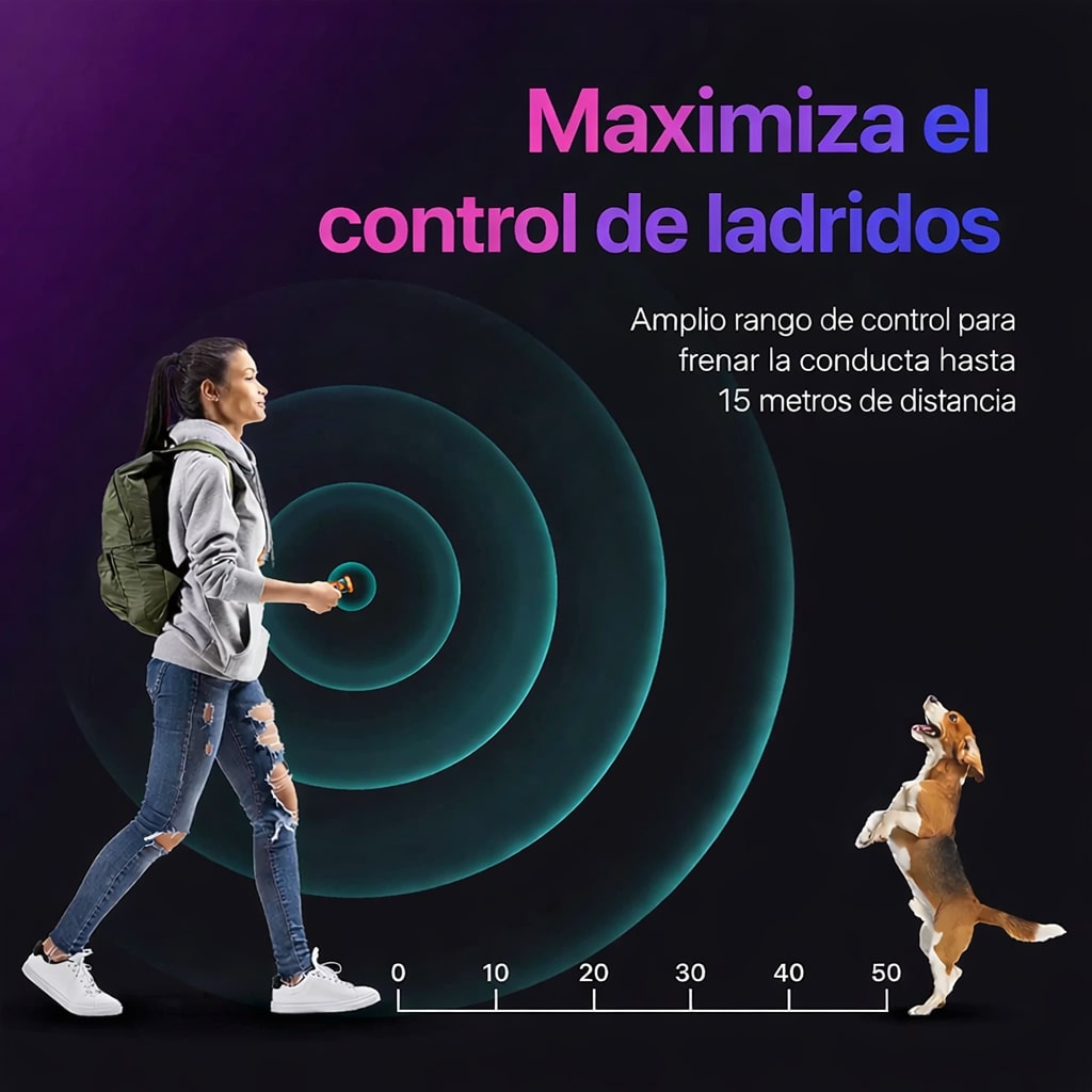 Cómo reducir ladridos en paseos y en casa con señal ultrasónica sin collar